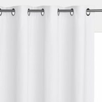 Штора Затемняющая из льна и хлопка с люверсами Tama 180 x 145 см белый LA REDOUTE INTERIEURS  фото, kupilegko.ru